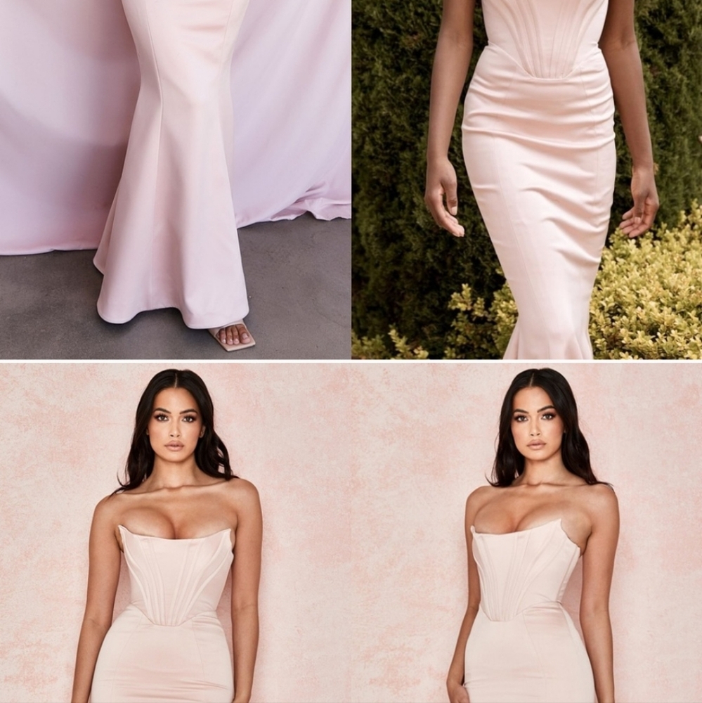House of CB Blush Malika Corset Gown Dress from Le Jardin Collection
